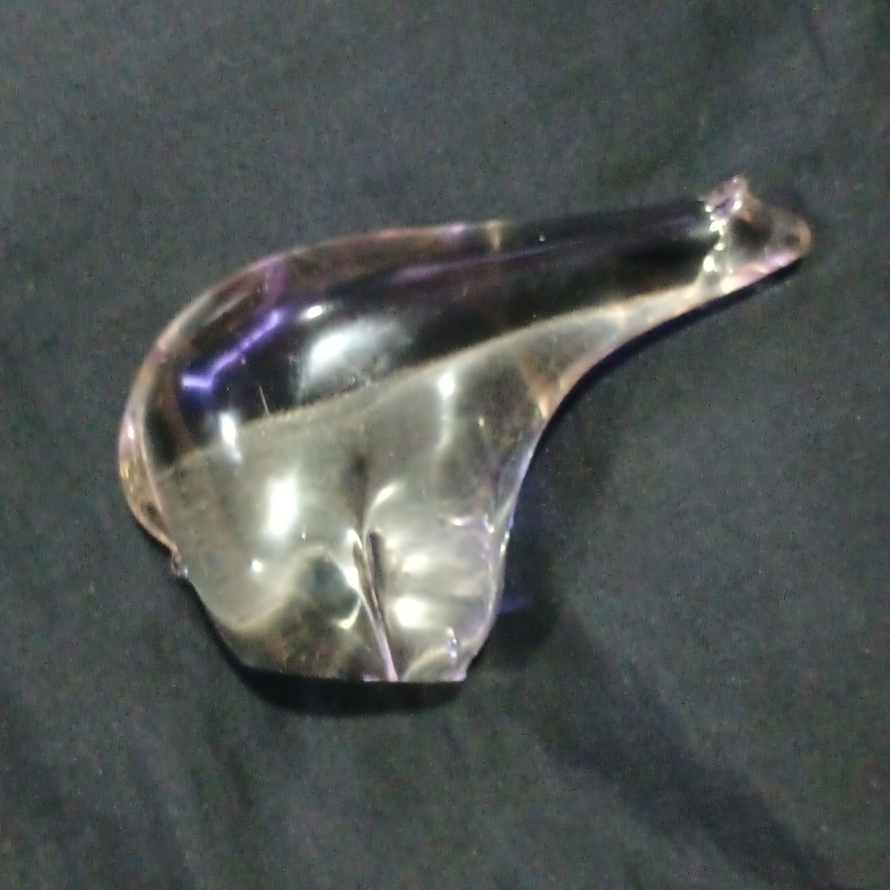 Glass polar bear